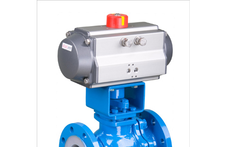 衬氟气动球阀 铸钢法兰式气动衬氟球阀 上海